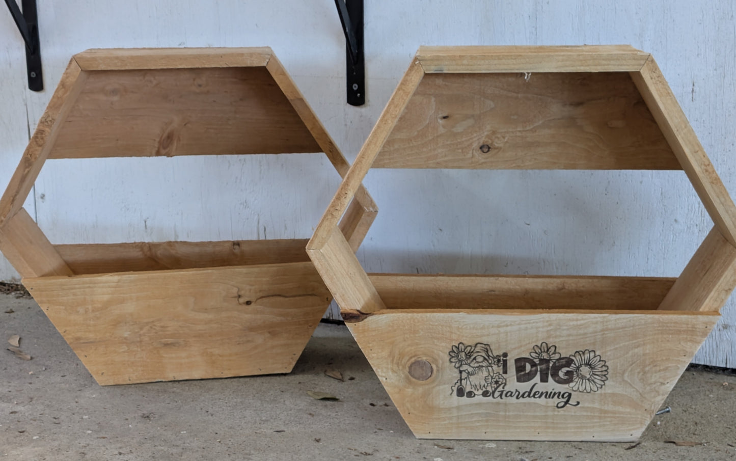 Hexagon Cedar Planter