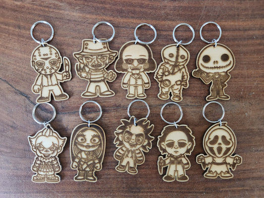 Horror Character Keychains