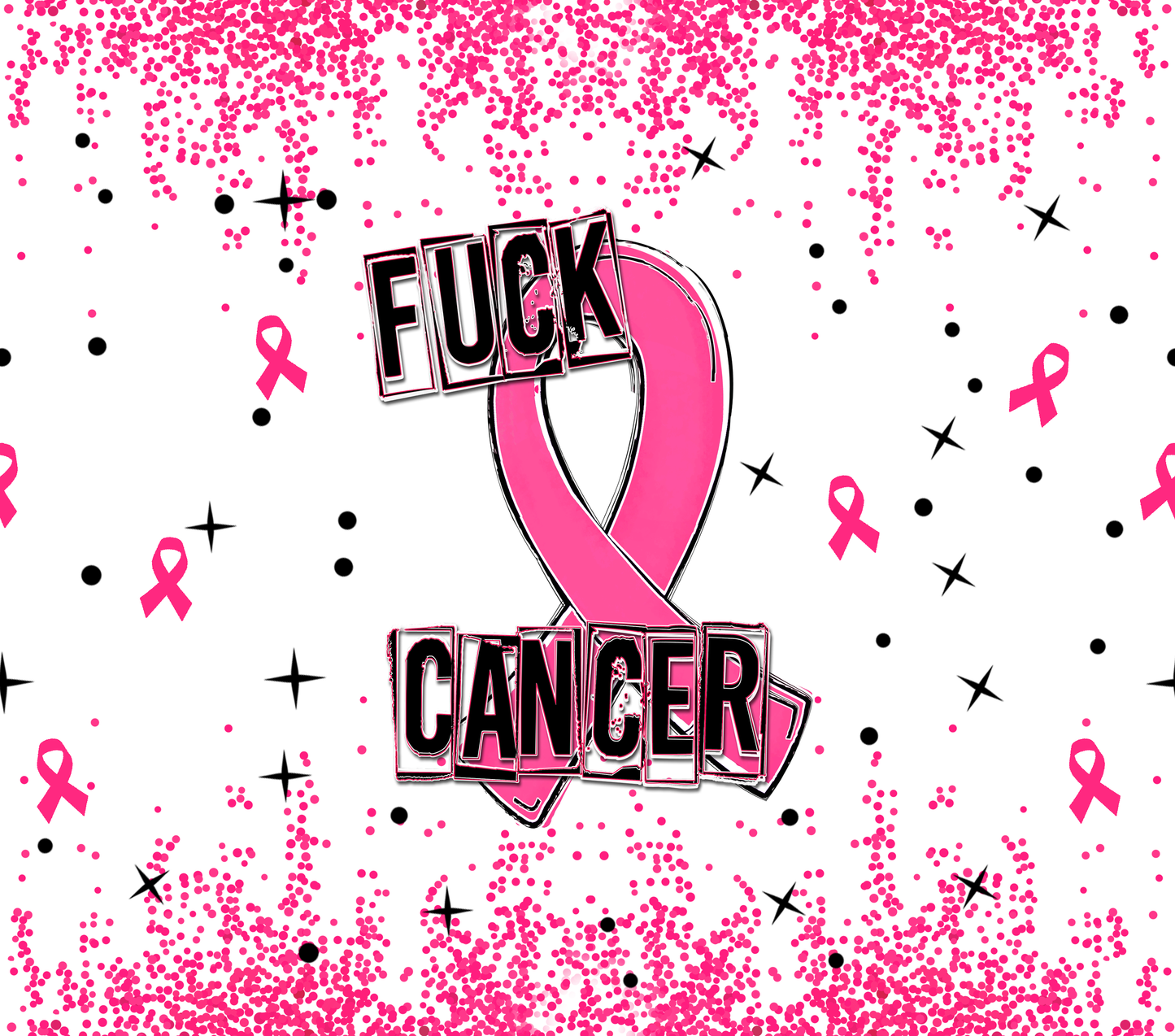 20oz Tumbler - Cancer & More Pink